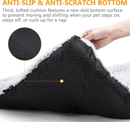 Dog Bed Kennel Pad Washable Anti-Slip Crate Mat for Medium Dogs and Cats (30-Inch)
