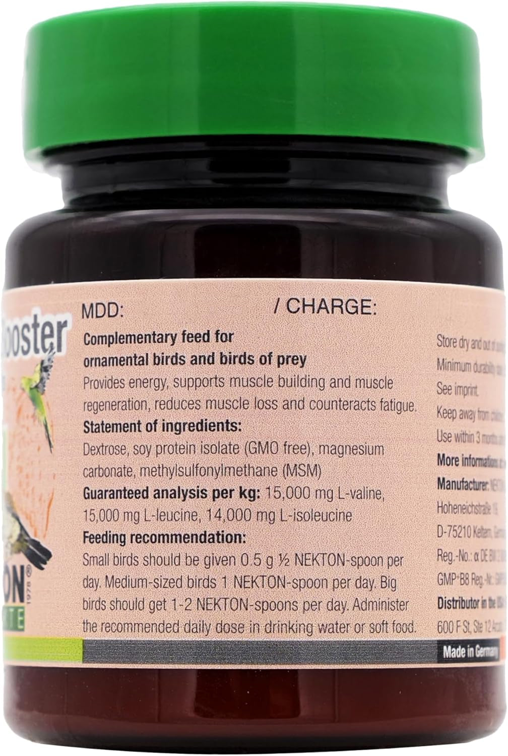 -Booster for Birds 30G / 1.06Oz, White
