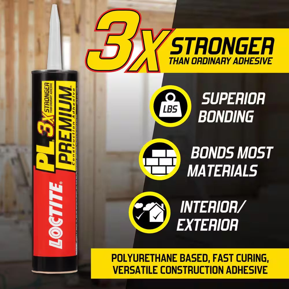 PL Premium 10 Oz. Polyurethane Construction Adhesive (2-Pack)