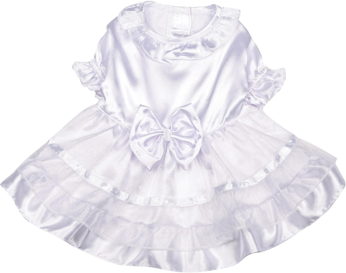 Polyester Yappily Ever after Dog Wedding Dress, X-Small, 10-Inch, White
