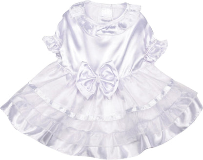 Polyester Yappily Ever after Dog Wedding Dress, X-Small, 10-Inch, White