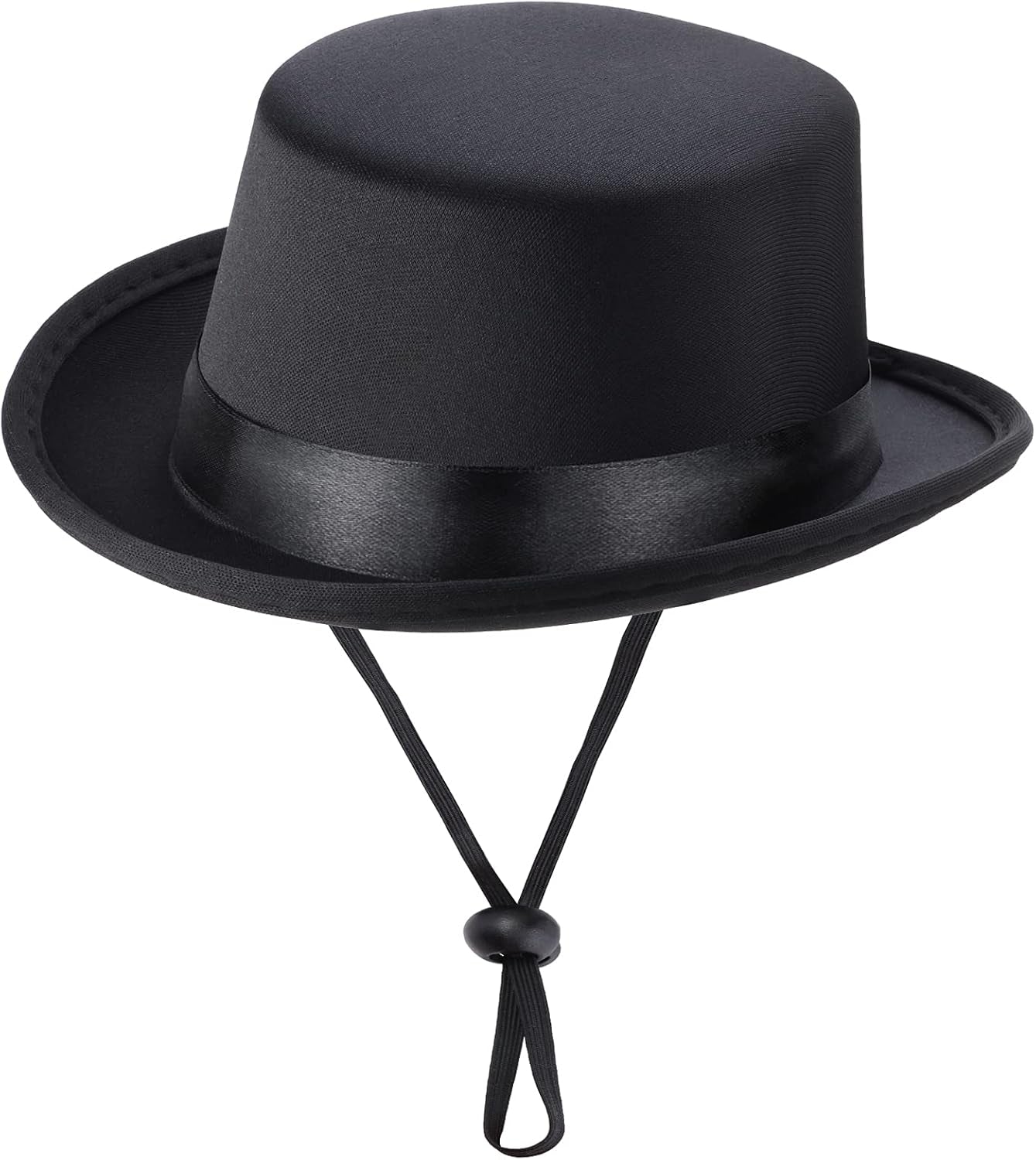 2 Pieces Pet Formal Accessories Set - Pet Top Hat with Pet Formal Necktie/Bowtie Birthday Party Gradation Halloween Costumes Accessories for Dog Cat (Black-B) One Size