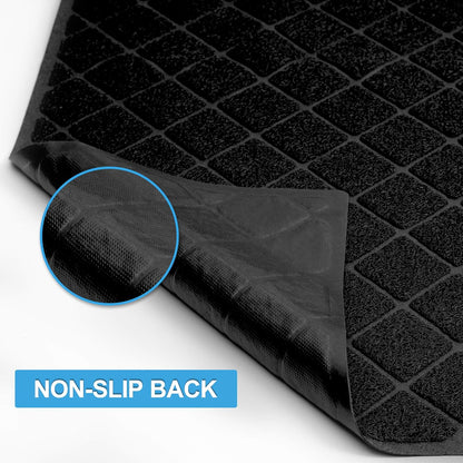 Premium Cat Litter Mat, Litter Box Mat with Non-Slip and Waterproof Backing, Litter Trapping Mat Soft on Kitty Paws and Easy to Clean, Cat Mat Traps Litter from Box