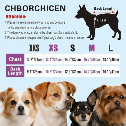 Small Dog Sweaters Knitted Pet Cat Warm Dog Sweatshirt Winter Clothes Kitten Puppy Sweater (X-Small,Yellow)