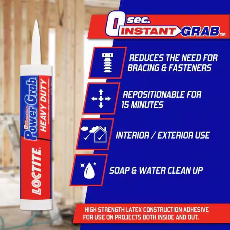 Power Grab Express 9 Oz. Heavy Duty Construction Adhesive (2-Pack)