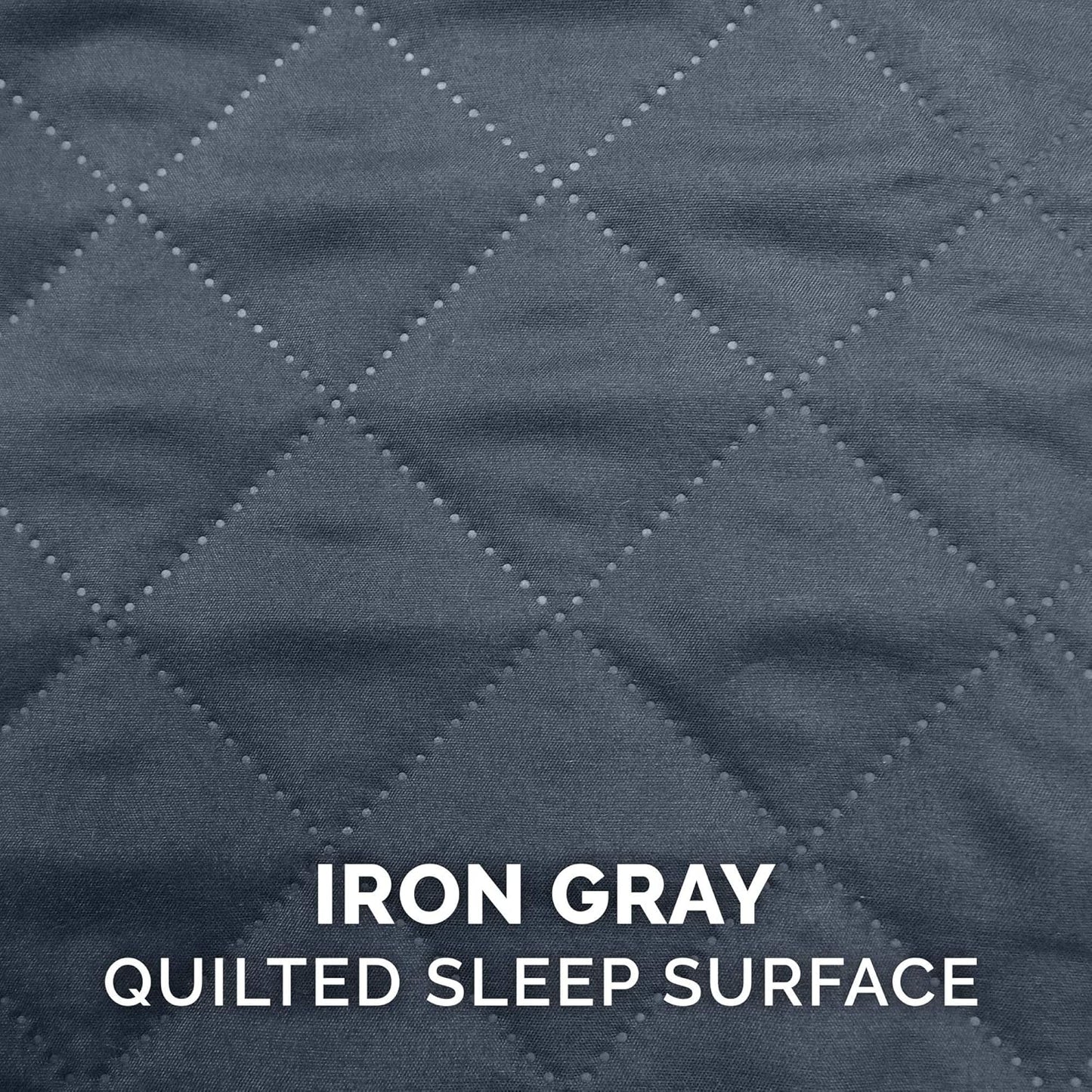 Orthopedic Dog Bed for Large/Medium Dogs W/ Removable Bolsters & Washable Cover, for Dogs up to 55 Lbs - Quilted Sofa - Iron Gray, Large