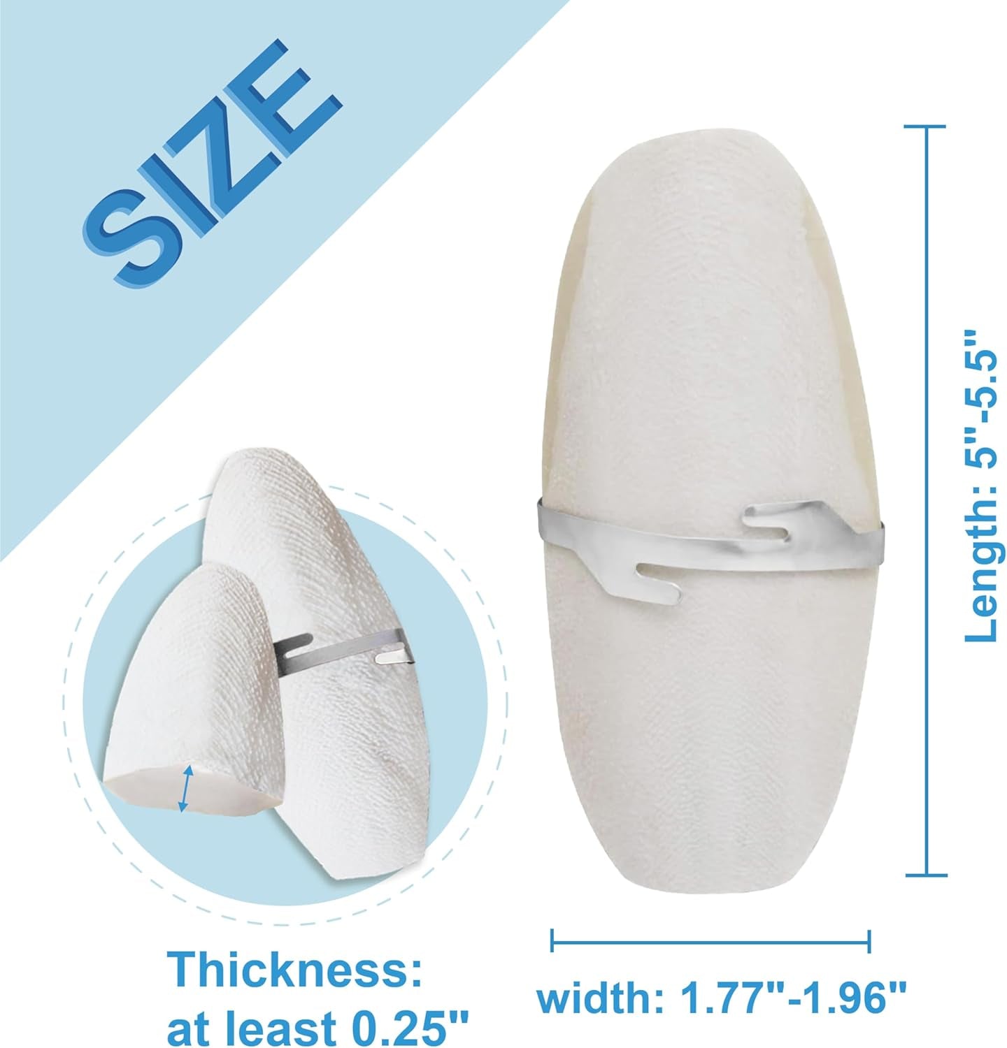 5"-5.5" Bird Cuttlebone for Parakeets, Cuddle Bone with Metal Holder, Cuttlefish Bone for Sharp Beaks, Natural Birds Calcium for Parrots Cockatiels Budgie, 6 Pcs