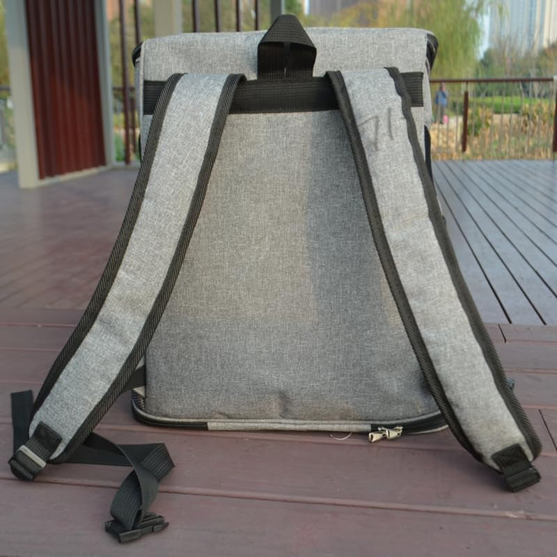 Pet Square Backpack,Privacy-Focused Pet Carrier Backpack for Secret Adventures Cat and Dog Outgoing Bag Pet Travel Portable Bag Dog Bag Cat Carrier Bag (Black, M:38X29X42CM/15"X11.4"X16.5")