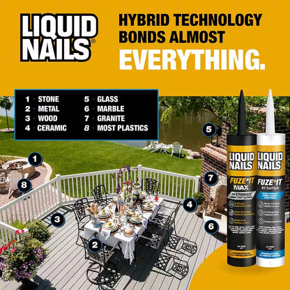 Fuze It Max 9 Oz. Interior/Exterior All Surface Construction Adhesive