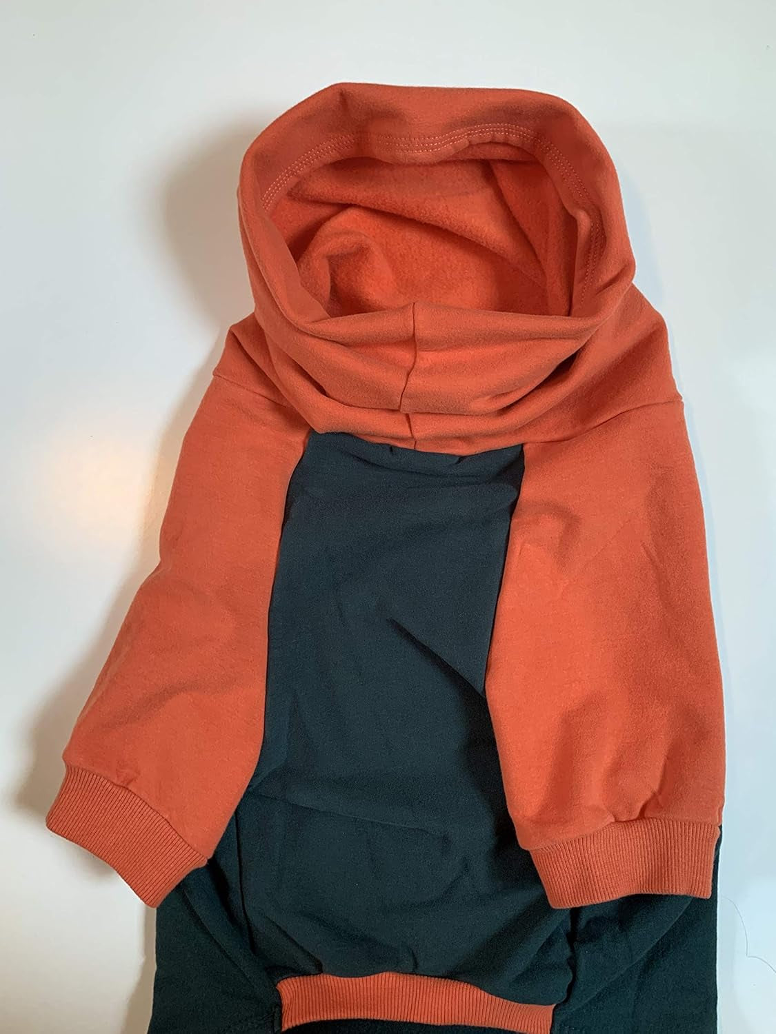Pitbull Dog Sweater - Dark Green & Orange (Xx-Large)