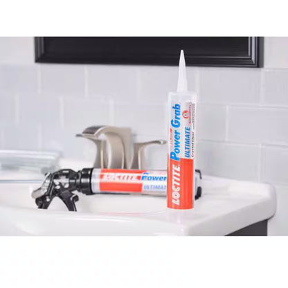 Power Grab Ultimate Instant Grab 9 Oz. SMP Construction Adhesive Crystal Clear Cartridge