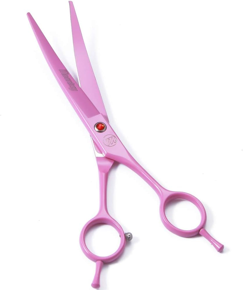 Professional Dog Scissors Set - 7 Inch/8 Inch Curved Chunkers & Thinning Shears with Grooming Comb