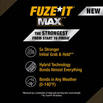 Fuze It Max 9 Oz. Interior/Exterior All Surface Construction Adhesive