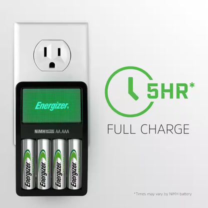 Recharge Value Charger for Nimh Rechargeable AA and AAA Batteries