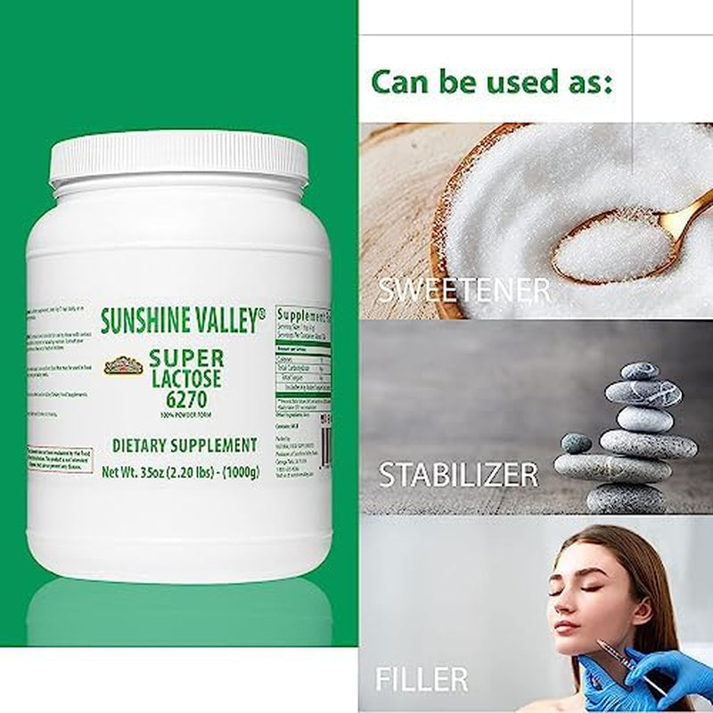 ® Super Lactose Powder Sugar—Natural Food Stabilizer—Lactose Homebrew in Beer Making—Low Carb Sugar Replacement—Healthy Sweeteners Cooking/Baking, Sugar Powder Filler 35 Ounce