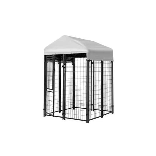 4 Ft. X 4 Ft. X 6 Ft. Welded Wire Dog Fence Kennel Kit