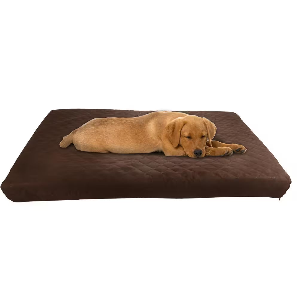 Large Chocolate Waterproof Pet Bed