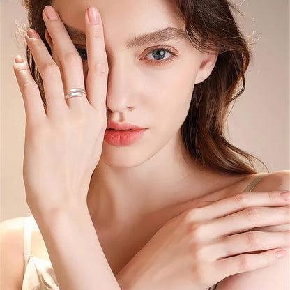 925 Sterling Silver Inspirational Jewelry Rings Adjustable Ring Personality Encouragement Gift for Teens Women