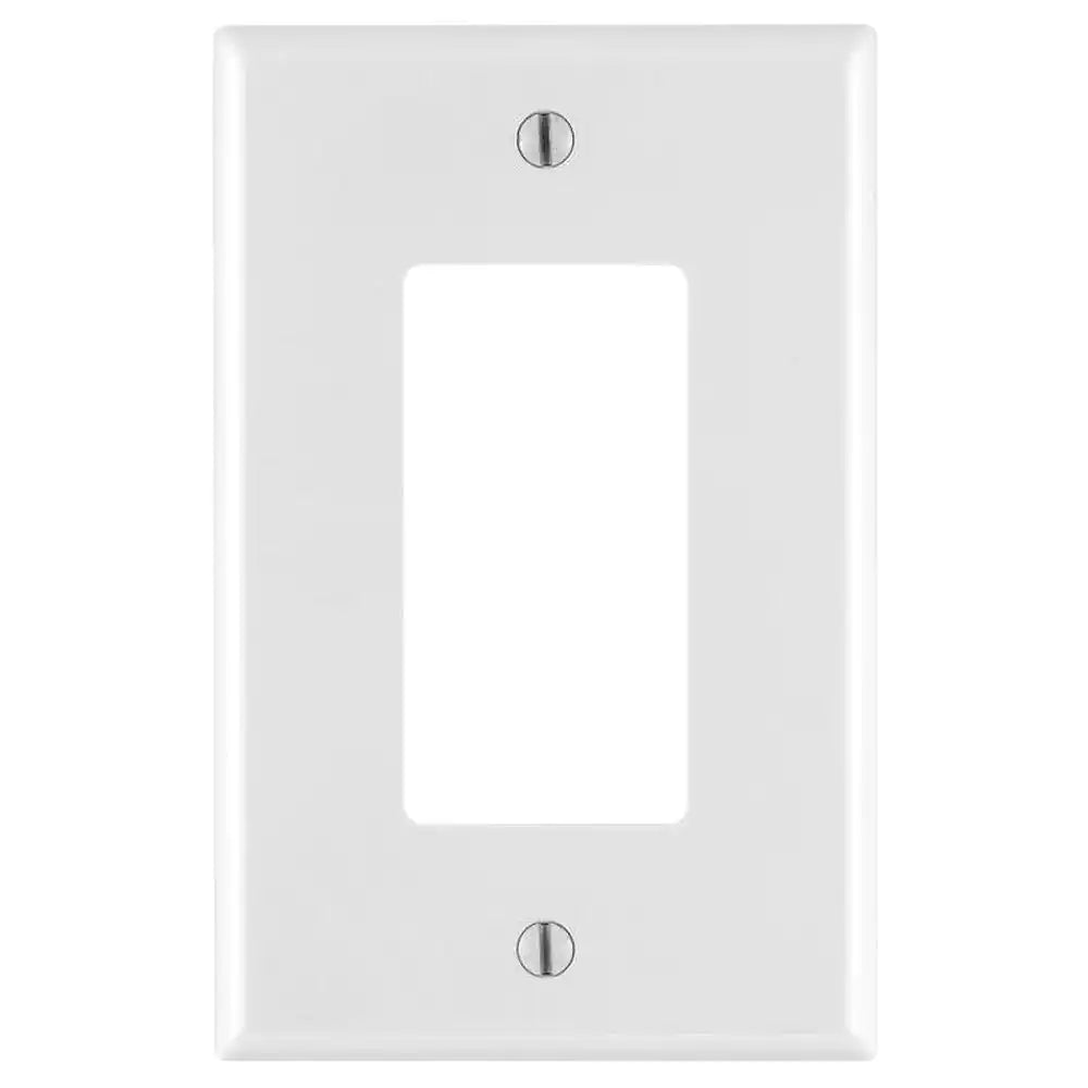 1-Gang White Decora/Rocker Nylon Midway/Midsize Wall Plate (1-Pack) PJ26-W
