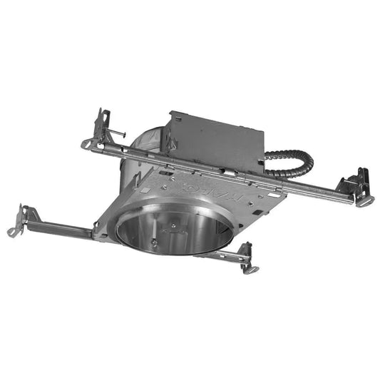 H27 6 In. Aluminum Recessed Lighting Housing for New Construction Shallow Ceiling, Insulation Contact, Air-Tite