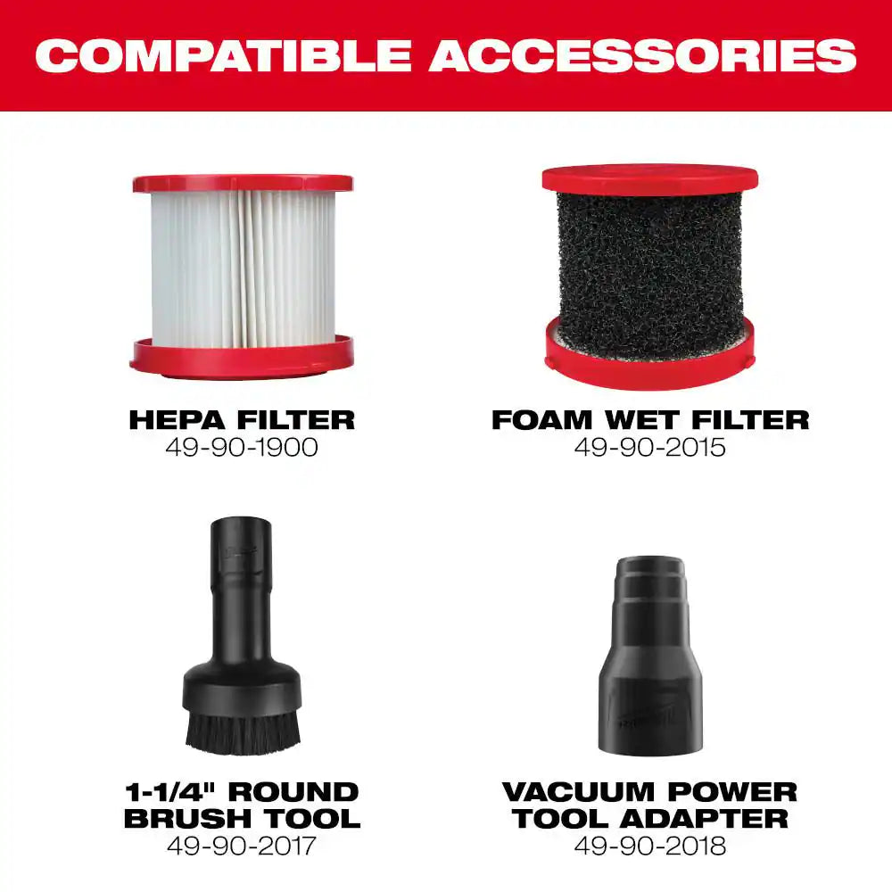 M18 18-Volt 2 Gal. Lithium-Ion Cordless Wet/Dry Vacuum (Vacuum-Only)