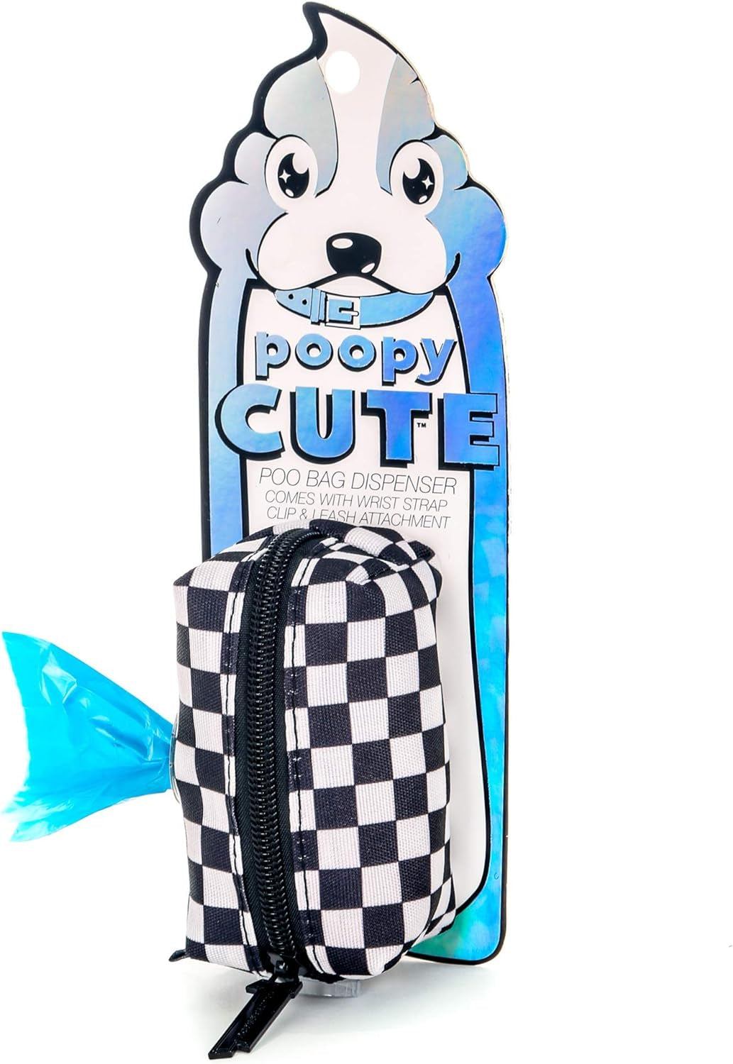 - Cute Dog Poop Bag Holder for Leash Poop Bags for Dogs Vegan Friendly Dog Poop Bag Dispenser Dog Treat Pouch Leash Poop Bag Holder Dog Waste Bag Dispenser Dog Bag Holder Checkered
