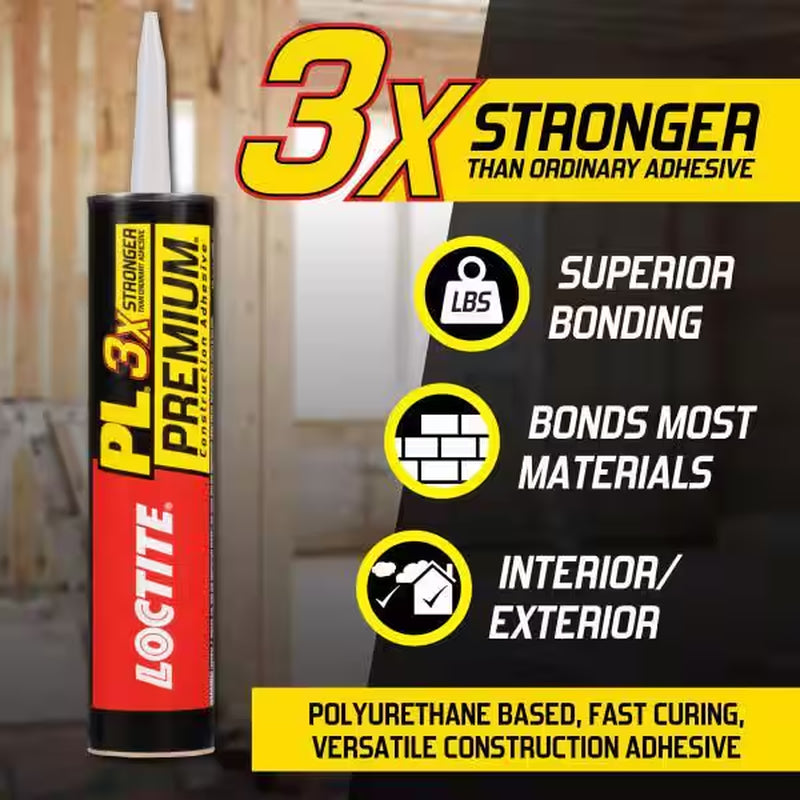 PL Premium 28 Oz. Polyurethane Construction Adhesive (2-Pack)