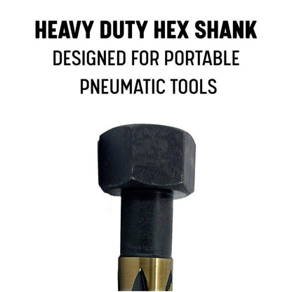 1-3/16 In. High Speed Steel Black and Gold Bridge/Construction Reamer Bit with Hex Shank