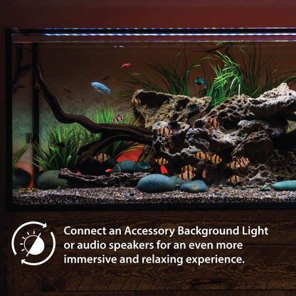 USA 24-36" Inch Satellite Freshwater LED plus Full Spectrum RGB+W Light for Aquariums | Wireless 24 Hour Remote Control Fish Tank Lighting (4506)