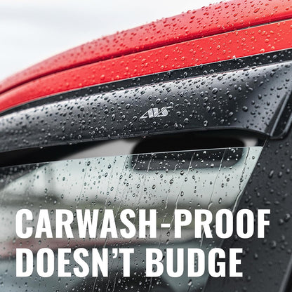 [] outside Mount Rain Guards for 2008 - 2020 Dodge Journey | Window Vent Visors, 4 Pcs. - Smoke | 94072