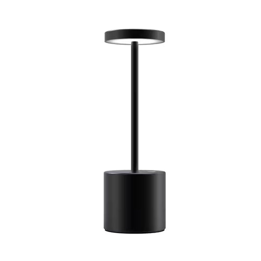 10.25 In. Black Table Lamp Aura LED Wireless Brilliance