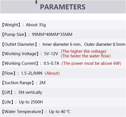 5-12V Self Priming Diaphragm Pump Motor Shock Absorption Water Pumps DC Diaphragm Pump R385