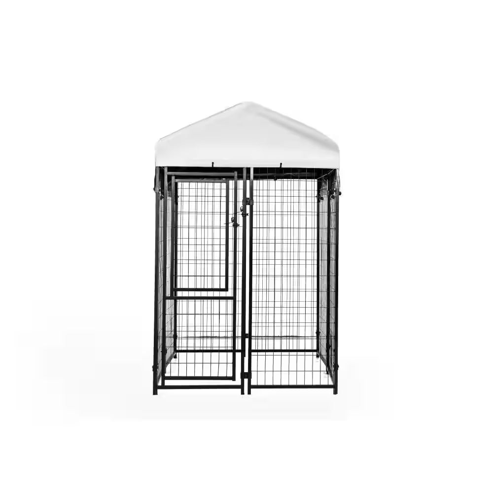 4 Ft. X 4 Ft. X 6 Ft. Welded Wire Dog Fence Kennel Kit