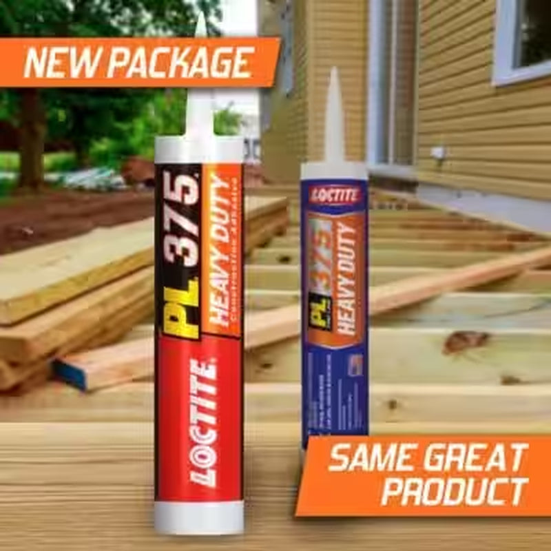 PL 375 Heavy Duty 10 Oz. Latex Construction Adhesive White Cartridge (Each)