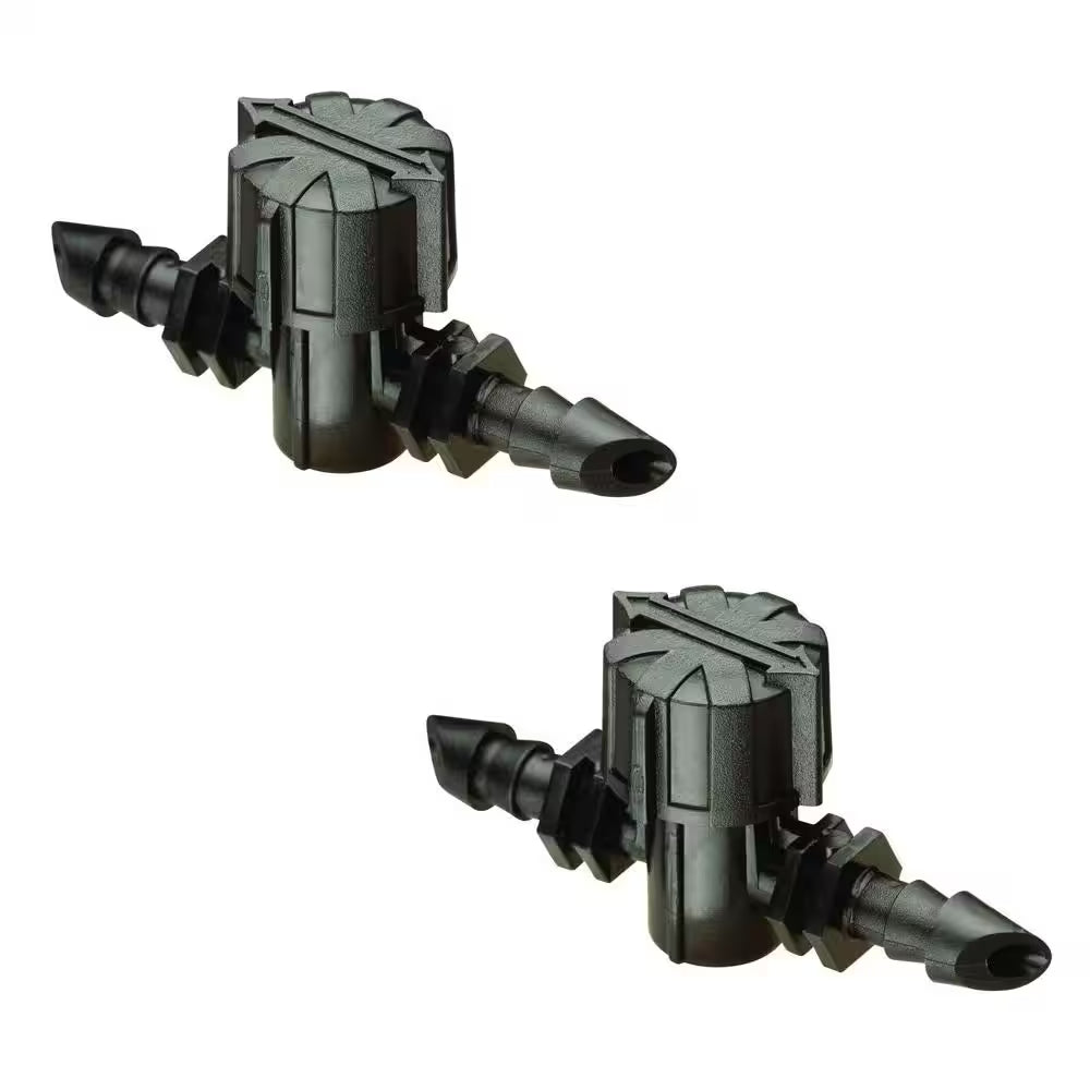 1/4 In. Barbed On/Off Valves for Drip Tubing (2-Pack)