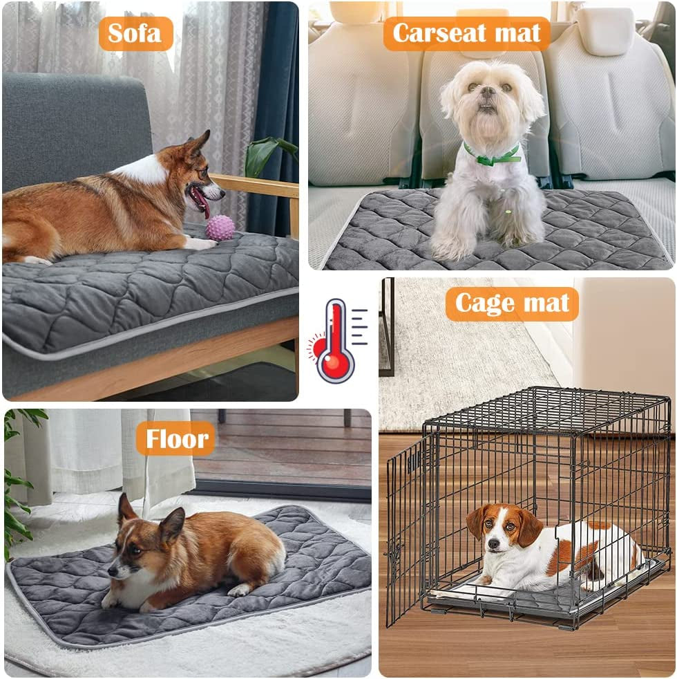 Self-Warming Cat Bed and Heating Mat - Thermal Pet Bed for Dogs and Cats - Crate Pad