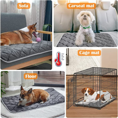Self-Warming Cat Bed and Heating Mat - Thermal Pet Bed for Dogs and Cats - Crate Pad