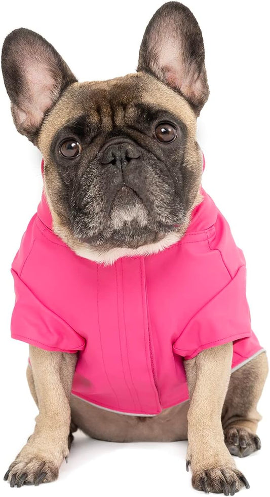 Torrential Tracker Dog Rain Jacket - Easy On, Adjustable Full Body Coverage, Waterproof, Functional Pockets, Reflective Trim Rain Coat for Dogs, Great for Dogs