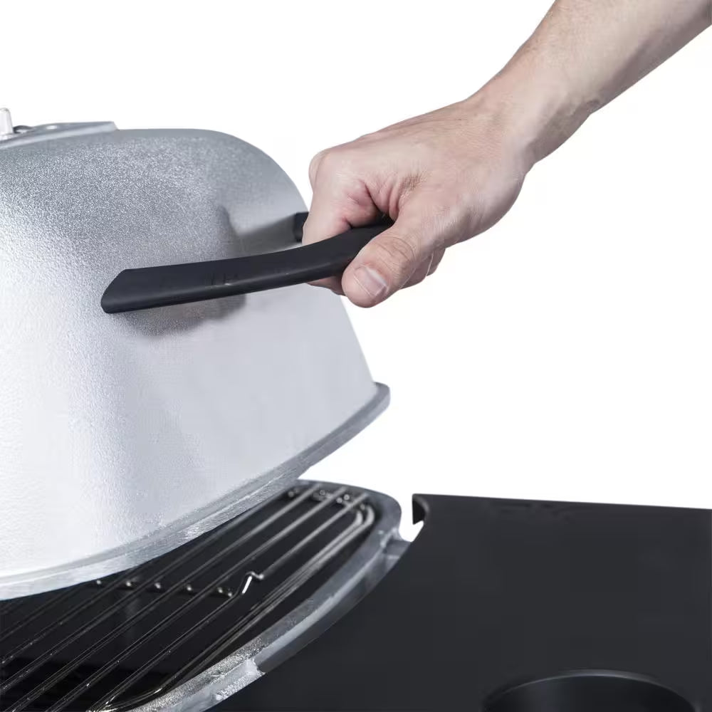 PK-TX Portable Cast Aluminum Charcoal Grill and Smoker in Gray Silver