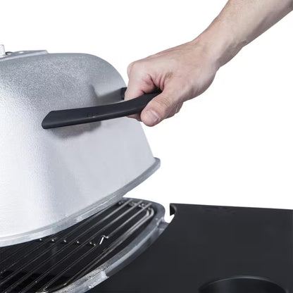 PK-TX Portable Cast Aluminum Charcoal Grill and Smoker in Gray Silver