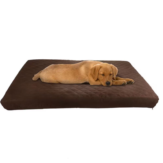 Large Chocolate Waterproof Pet Bed