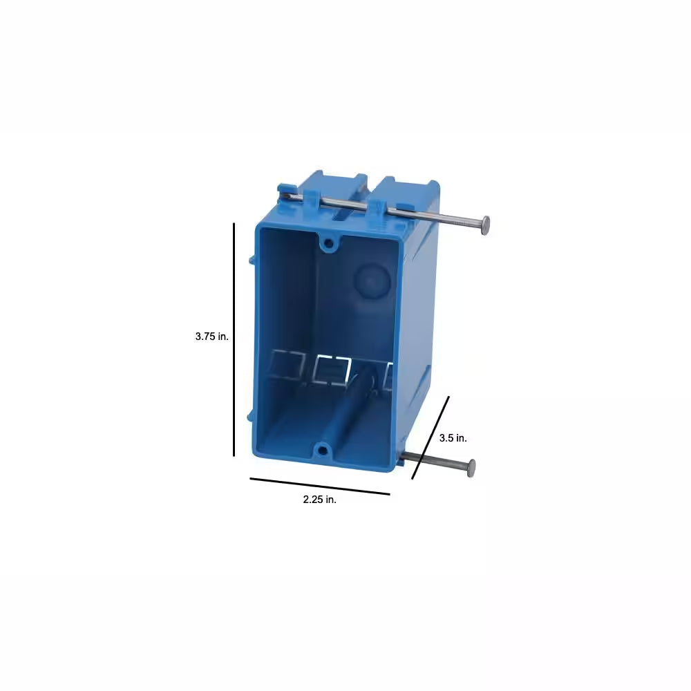1-Gang 22 Cu. In. New Work Electrical PVC Electrical Outlet Box (B122A-UPC)