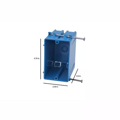 1-Gang 22 Cu. In. New Work Electrical PVC Electrical Outlet Box (B122A-UPC)