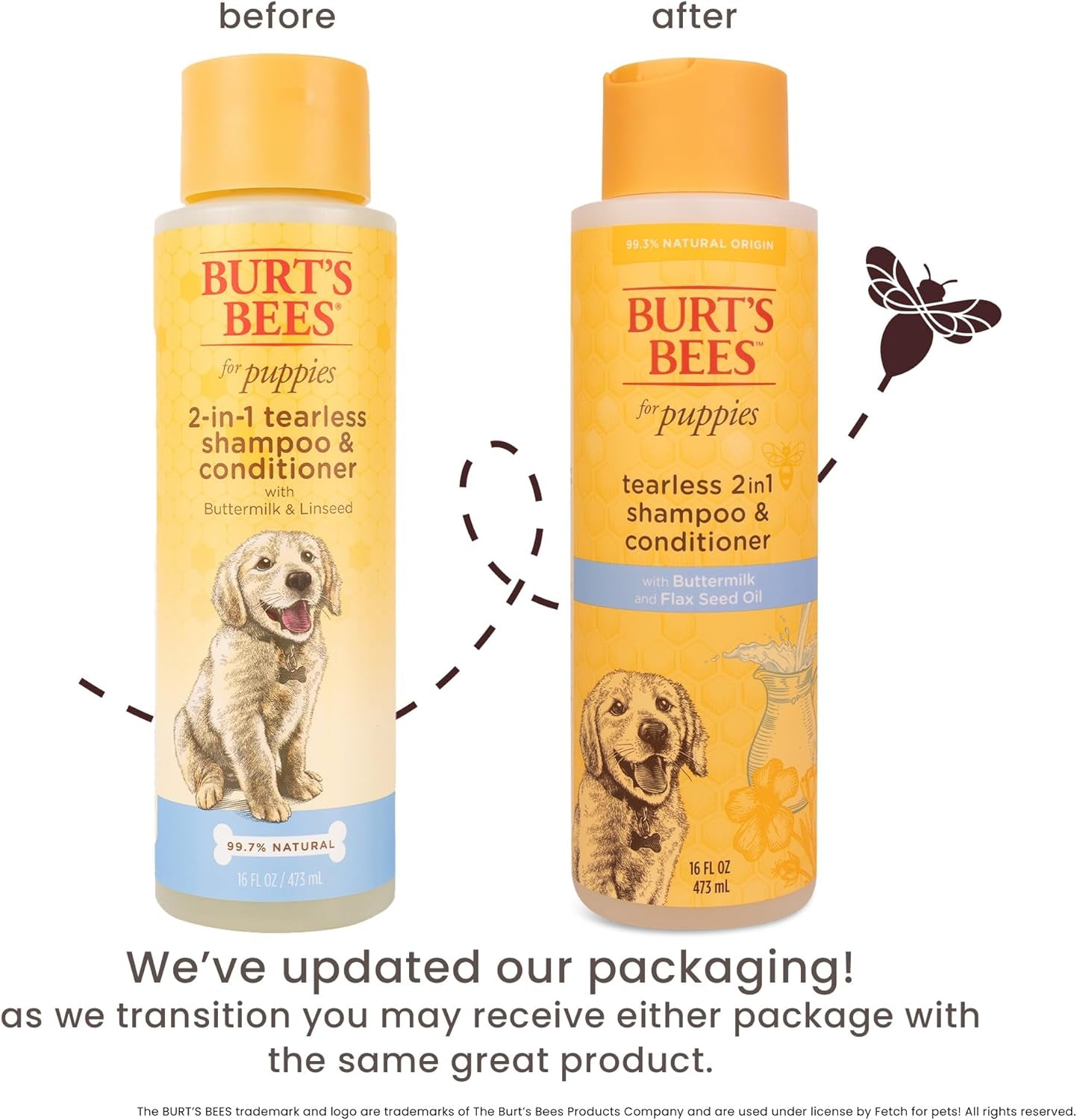 Tear Free Puppy Shampoo and Conditioner - Tearless Dog Wash for Puppies, Pet Grooming Supplies, Gentle Dog Shampoo and Conditioner, Puppy Essentials for Easy Groom, 16 Fl Oz