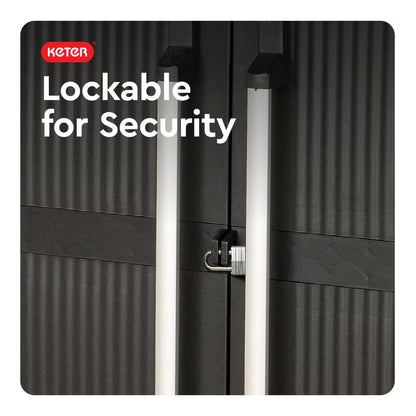 Premium One 35 In. W X 71.7 In. H. X 18.5 In. D 5-Shelf Resin Freestanding Cabinet in Black