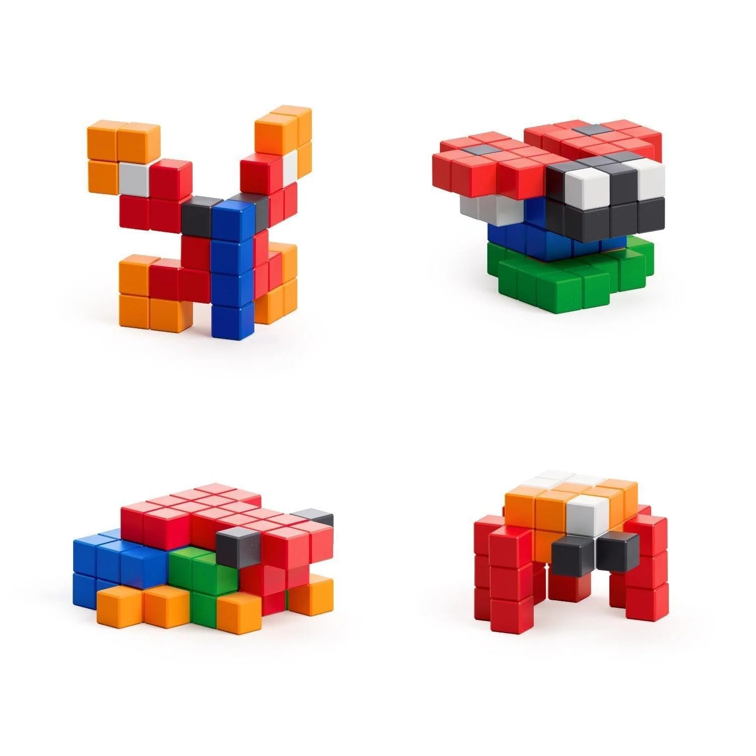 PIXIO Bright Animals 90 Magnetic Blocks in 6 Colors Free App