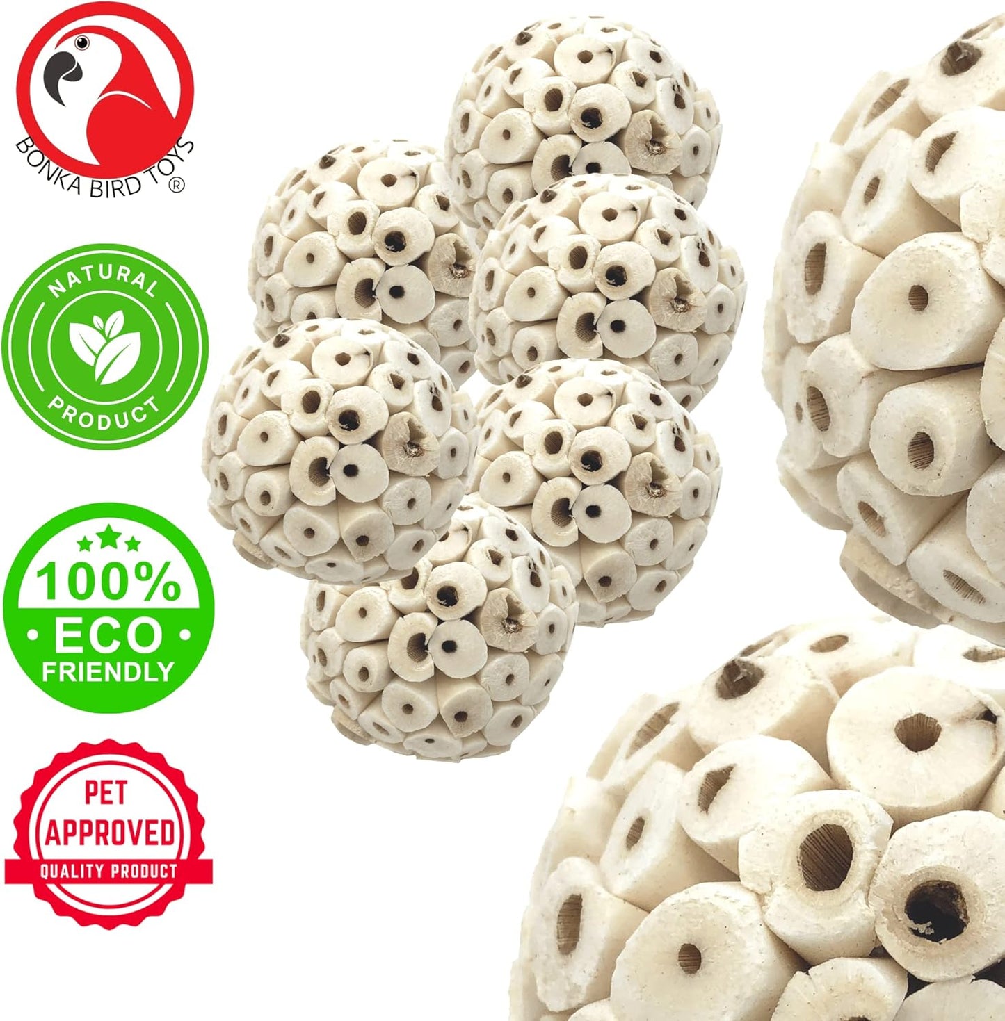 2117 Pk6 Sola Atta Balls Foot Talon Craft Part Parrot Bird Toys Conure Parakeet Cockatiel and Similar