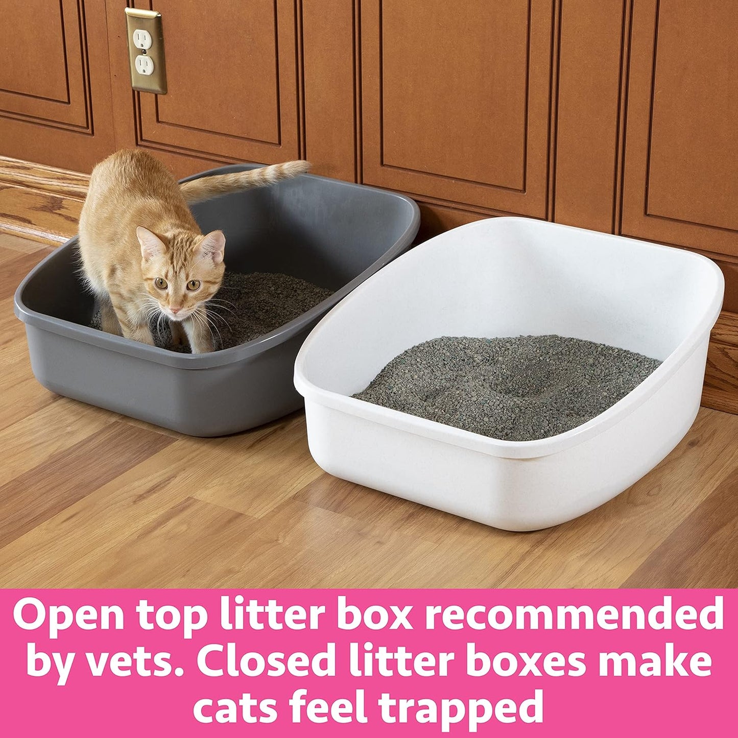 Cat Scratching, Cat Non-Stick Litter Scoop, Cat Litter, Cat Litter Box Kit, Corrugate Cat Scratch Pad, White (CM-10159)