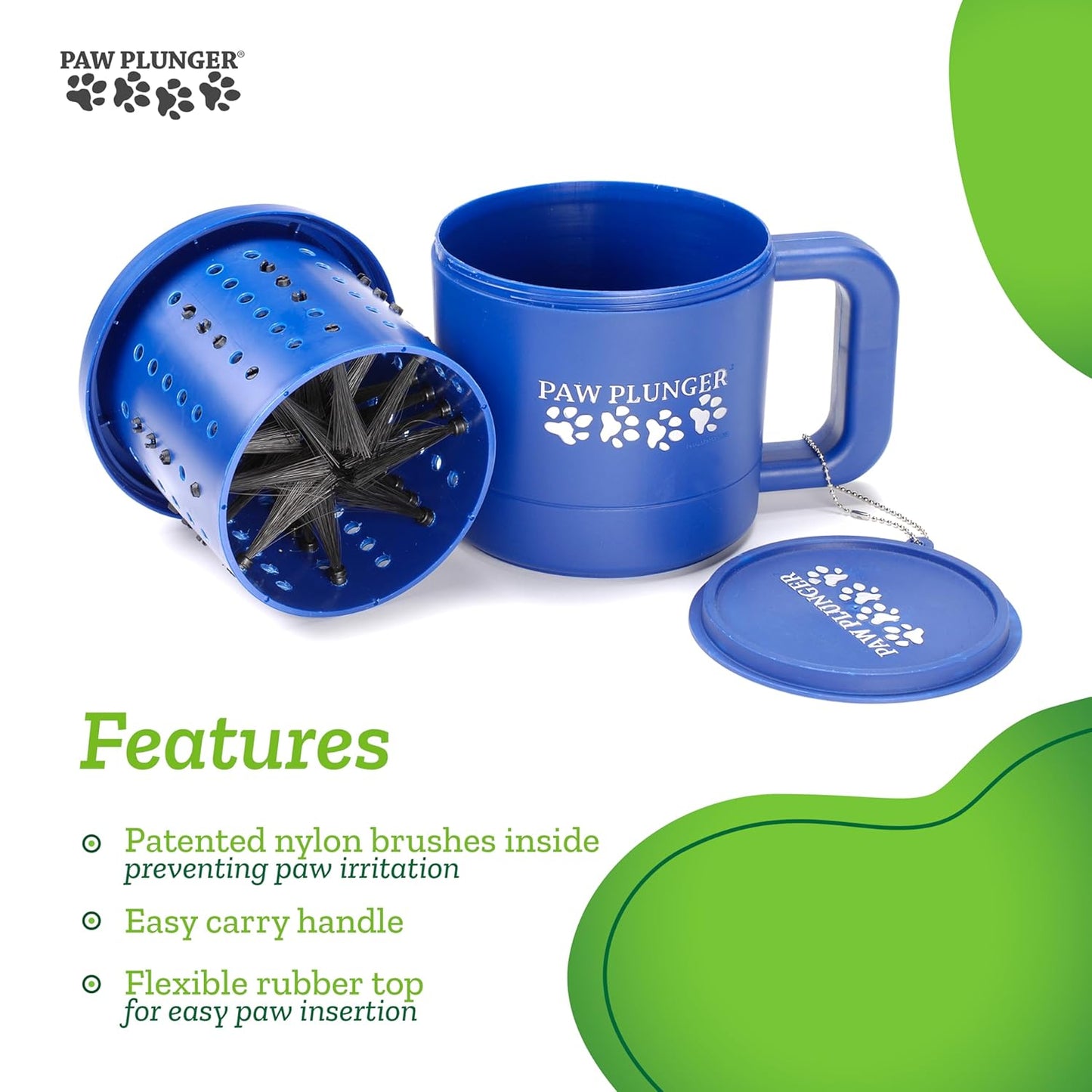 – Dog Paw Cleaner - Puppy Essentials - Portable Dirty Paw Washer - Ideal for Small Dogs - Pink