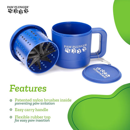 – Dog Paw Cleaner - Puppy Essentials - Portable Dirty Paw Washer - Ideal for Small Dogs - Pink